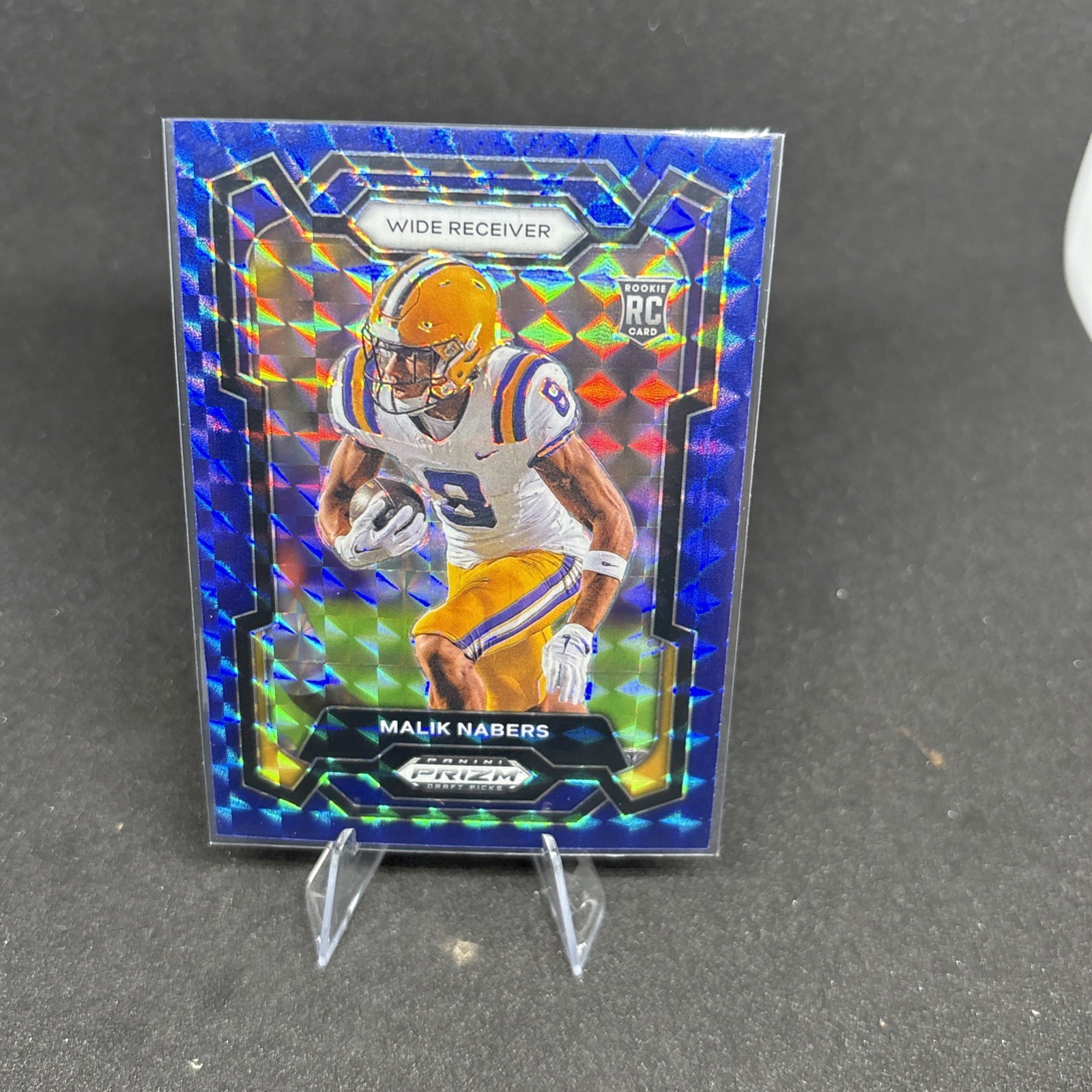 2024 Panini Prizm Draft Picks - Blue Finite Prizm #109 Malik Nabers (RC) /89