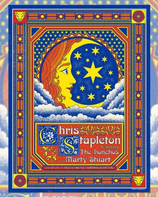 Chris Stapleton   Birmingham, UK 2024   18''x24'' By NateMoonLife