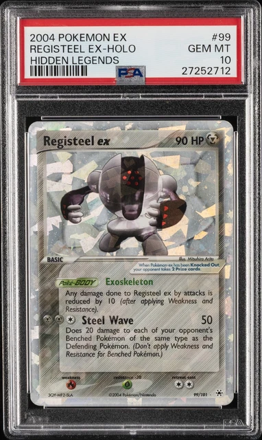 2004 POKEMON EX HIDDEN LEGENDS #99 REGISTEEL EX-HOLO PSA 10