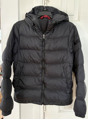 Peuterey Kids Firtrem Puffer Jacket Black XL 12Y Hooded Short Down Jacket