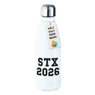 Edelstahl-Trinkflasche STX 2026 Abschluss Dänemark Geschenkidee STX 2026 Geschen