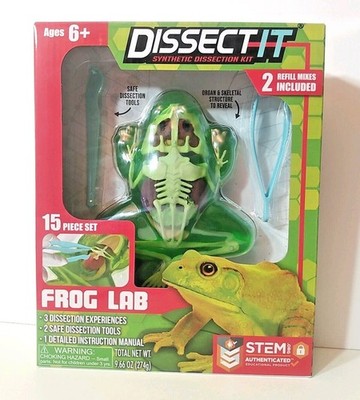 Frog Lab DISSECT IT Kit, Animal Anatomy, Fun For Kids Age 6+ Made By Stem 