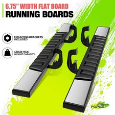 6.75" Flat Running Board for Silverado Sierra 1500 2500/3500HD Regular Cab 07-19