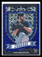 2021 Panini Chronicles #22 Ian Anderson Crusade Blue Velocity Atlanta Braves