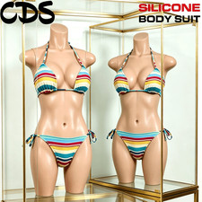 Silicone Bodysuit Breast Forms C/G Cup Fake Vagina Hip Shaping Female Body Suit