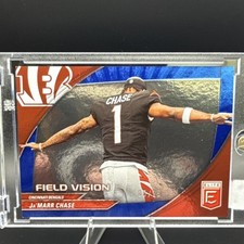 Panini 2024 Donruss Elite Field Vision Ja'Marr Chase #8 Blue /25 Bengals