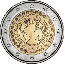 Portugal 2025 coin 2 euro UNC Sustainable development