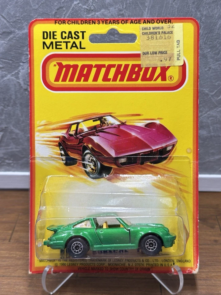 Matchbox Superfast No 3 Porsche Turbo Vintage 1980 Carded - Image 3 of 4