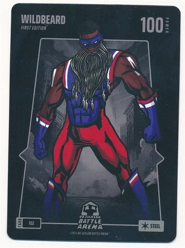 WILDBEARD 2024 BO JACKSON BATTLE ARENA #102 STEEL POWER 100 FIRST EDITION MINT