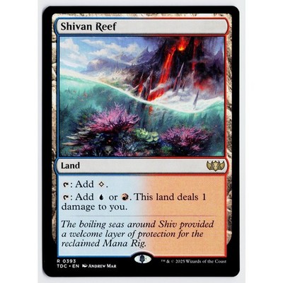 MTG Shivan Reef Commander Tarkir Dragonstorm Rare NM