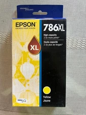 Epson 786XL YELLOW T786XL420 Ink Cartridge Genuine New 11/2024 Fully Sealed