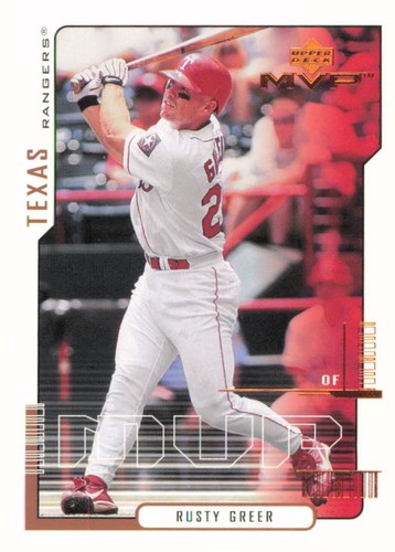 2000 Upper Deck MVP Rusty Greer #168 card