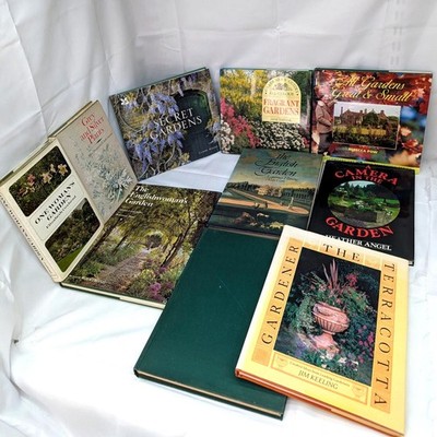 10 Gardening Hardcover Book Bundle Garden Gardener Guide Plants