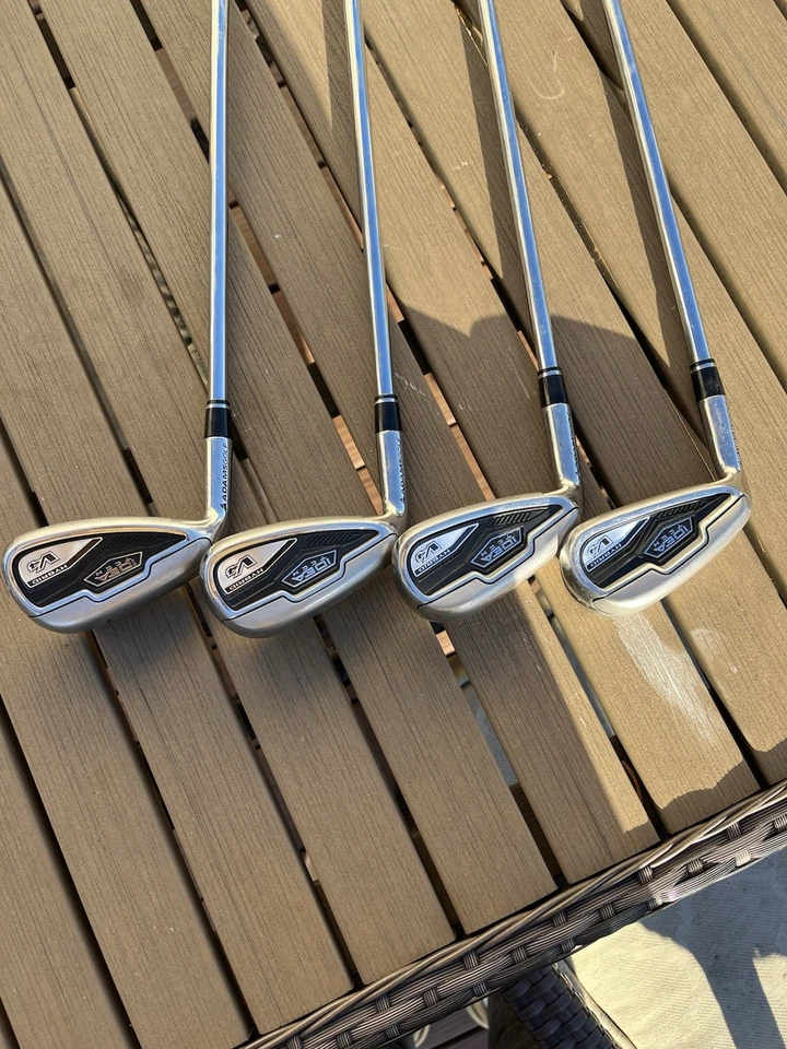 Adams V4 Hybrid Irons 7, 8, 9, PW Club Set, Reg flex (steel) 4 Clubs LEFT HANDED - Image 3 of 4