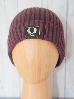 Fred Perry Beanie - One Size - Burgundy