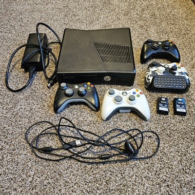 Microsoft Xbox 360 S Black Console Wi-Fi HDMI 4 Controllers