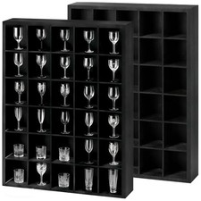 2Pcs Shot Glass Display Case Shot Glass Shelf...