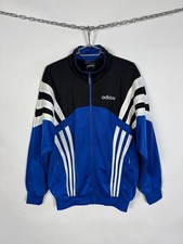 Men s Vintage 90s Adidas Zip Up Track Jacket Sportswear Soccer Size L
