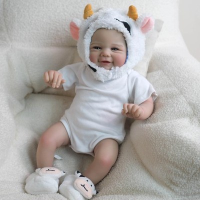Vivienne 19inch Reborn Baby Doll Soft Body Realistic 3D Skin Hand Painted Hair T