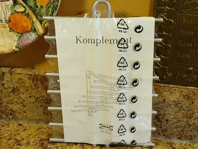 IKEA Komplement Metal Hanger Organizer 12571 Clothes Tie Scarf Belt 7'' x 9.5''