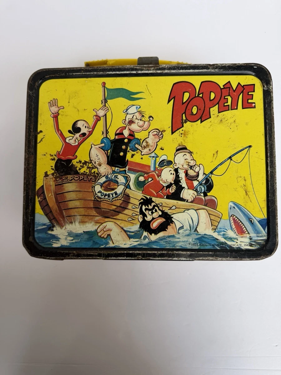 Popeye Lunch Box Indiana Collectible Metal Lunchboxes (Pre-1970