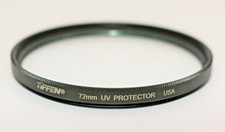 Tiffen 72mm UV Protector Lens Filter Clear Glass Protection