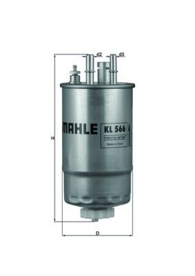 Kraftstofffilter Knecht KL 566 Passend FÜR Fiat Ford Treibstofffilter-image