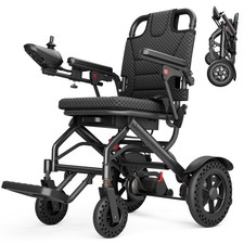 Carbon Fiber Electric Wheelchair UltraLightweight Foldable Wheelchair Travel FDA