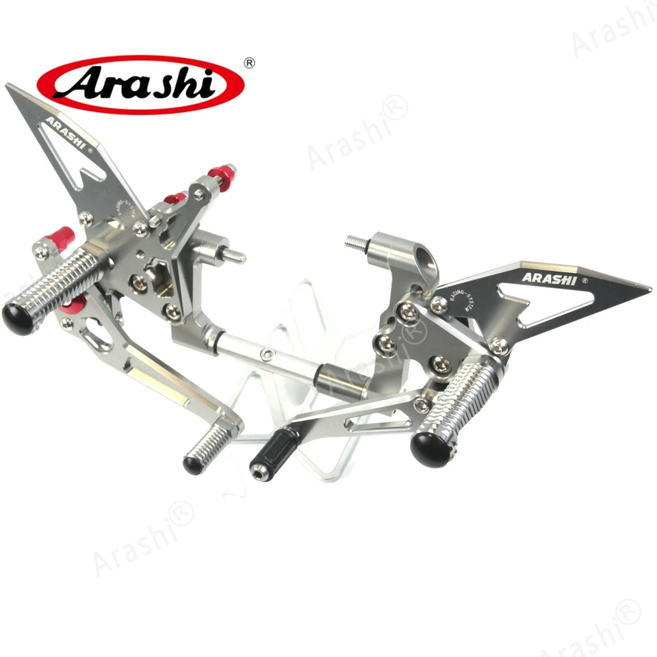 Reposapiés ajustables Arashi para Ducati 899 Panigale 2014 2015 reposapiés Foto 3 de 4