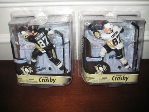MCFARLANE NHL 28 SIDNEY CROSBY COLLECTOR LEVEL CHASE #250/2500 PENGUINS LOT