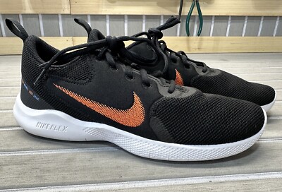 NWOB Nike Flex Experience Run 10 Black Total Orange CI9960-008