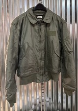 US Military Pilot CWU-45/P Flight Jacket Flyer's Cold Weather XL USAF Green