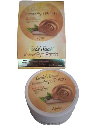 NEW Korean Esfolio Gold Snail Hydrogel Eye Patch Wrinkle 90g 60 Sheets
