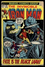 1972 Invincible Iron Man #53 1st Black Lama Marvel Comic