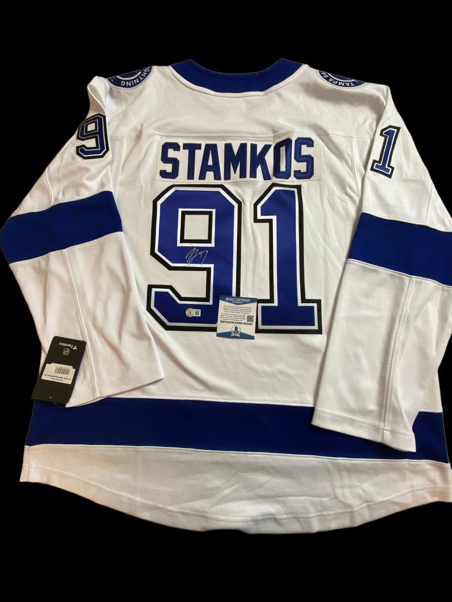 STEVEN STAMKOS SIGNED TAMPA BAY LIGHTNING FANATIC JERSEY BECKETT