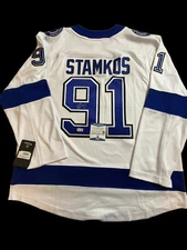 STEVEN STAMKOS SIGNED TAMPA BAY LIGHTNING FANATIC JERSEY BECKETT BAS COA BE50459