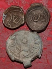 3 Jewish lead kosher seals 19th century