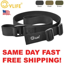 Two 2 Point Rifle Sling Nylon Tactical Gun Sling Adjustable Strap with Fast Loop