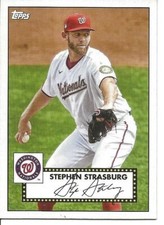 2021 Stephen Strasburg Topps Baseball Series 1 1952 Insert T52-41 Nationals 