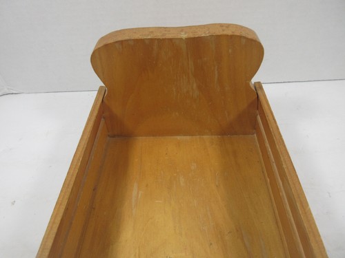 vintage Wood Product by Doug Adams open wood bread loaf box holder container - Picture 10 of 10