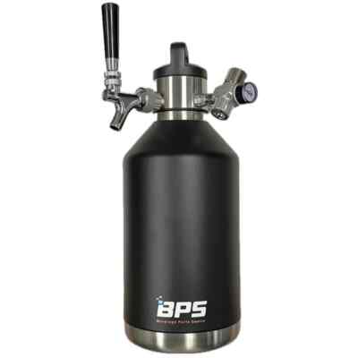 128oz Stainless Steel Beer Growler Double-Wall Vacuum Insulated CO2 Keg