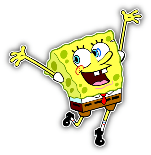 Calcomanía pegatina para parachoques de coche de dibujos animados Bob Esponja 5 Calcomanía pegatina para parachoques de coche de dibujos animados Bob Esponja 5