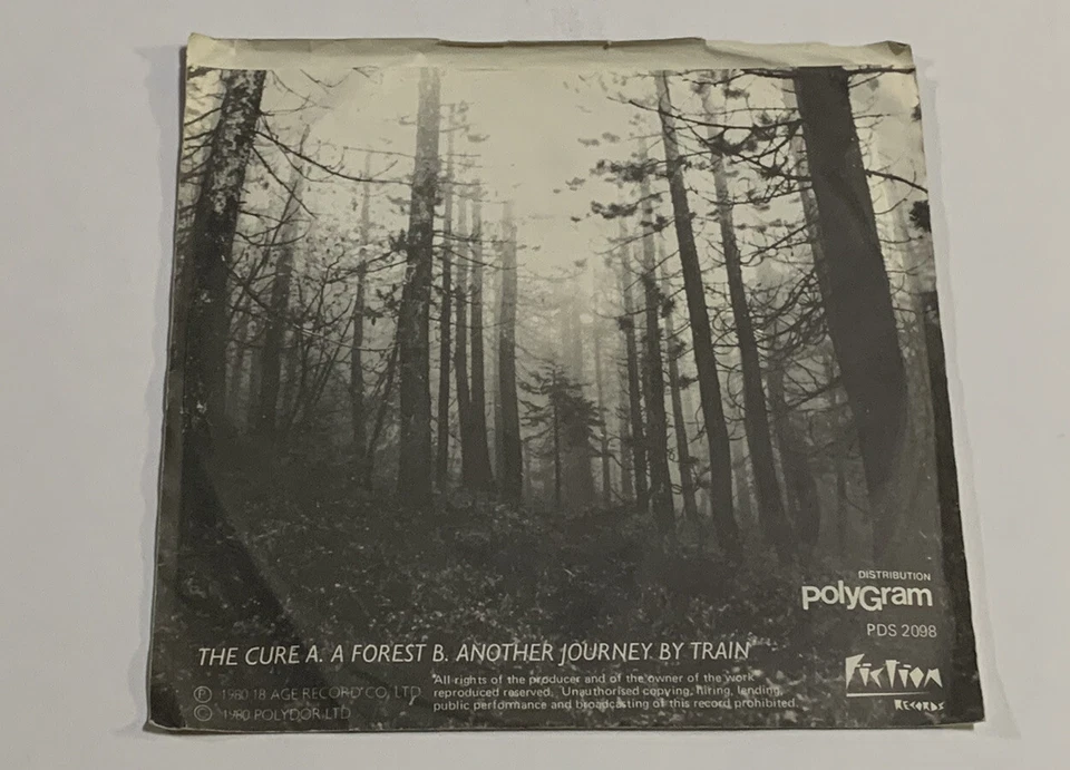 Rare The Cure A Forest Canadian 7” 45 Vinyl W/ Pic Sleeve Polygram 1980 PDS2098 - Image 2 of 4