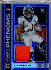 B2947- 2020 Donruss Optic Rookie Phenoms Jerseys Blue Hyper #20 K.J. Hamler Jsy