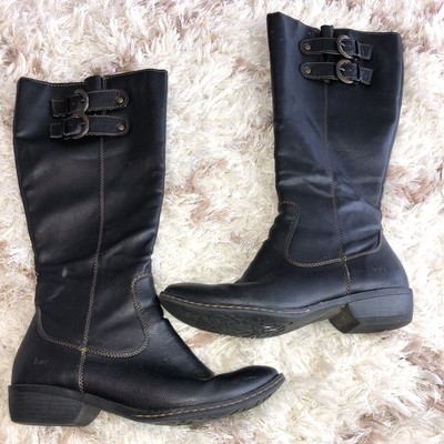 boc black leather boots