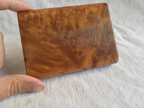 BOITE ECRIN ANCIEN BOIS LOUPE OR SAPHIR XIX DUCHESSE ADOLPHE FRONTIN CARTIER - Foto 9 di 10