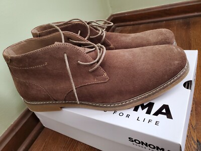 NEW Sonoma Goods For Life Mens Shoes Boots Byron Sand/Tan 