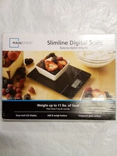 MAINSTAYS Slimline Digital Scale (BLACK)