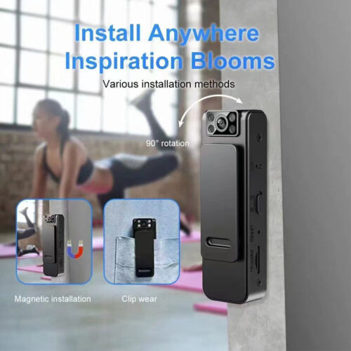HD 1080P Mini Body Worn Camera IR Night Vision Wearable Mini Camcorder with Clip - Picture 3 of 18