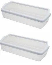 Door Shelf Bin Compatible with Whirlpool Refrigerator W10321304 ( 2 PCs )